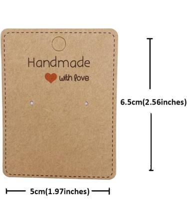 Femtindo 150 Pack Brown Earring Display Cards with Bag - DIY Jewelry Packaging for Studs - 5x6.5cm Size - Earrings Holder for Selling - 1 Count (Pack of 150) - Buy Online on GoSupps.com