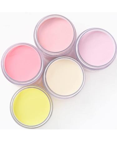 5Colors Acrylic Powder for Nails Art Polymer Tips Builder Pink Yellow nude Nails Professional Acrylic Nail Powders LIQUID28g/oz - (Color: 2) - Buy Online on GoSupps.com