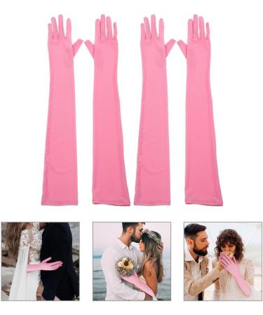 CALLARON 2 Pairs Evening Party Gloves Decorative Gloves Stretchy Gloves Opera Gloves for Women - Buy Online on GoSupps.com