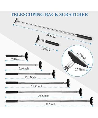 3PC-Pack Stainless Steel Telescoping Back Scratchers with Canvas Zipper Bag - Buy Online on GoSupps.com