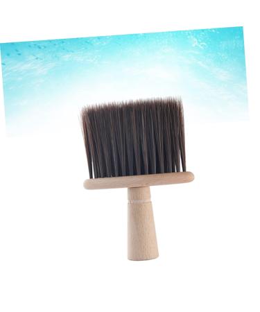 1pc Vintage Hair Brush for Broken Hair & Facial Cleaning - Wooden Hair Duster for Salons & Shaving - Brown Hair Removal Brush - Buy Online on GoSupps.com