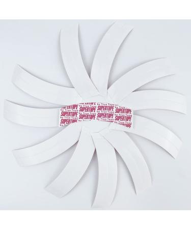 Lace Front Wig Tape 36 Pieces Hair Waterproof Strong Adhesive Tape Clear Double Sided Wig Tape for Lace Wigs (White) Clear White
