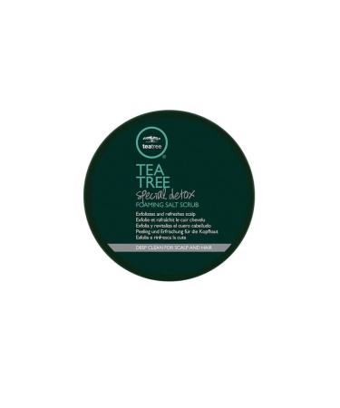 Tea Tree Special Detox Foaming Salt Scrub Exfoliates Refreshes Scalp For All Hair Types 6.5 oz.