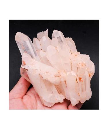 Crystal 1pc 200g-1000g Natural White Stone Clear Quartz Cluster Suitable for Home Office Decoration Home Goods (Color : 1pc 940g-1000g)