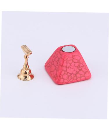 POPETPOP Nail practice nail bracket manicure tools nail tip holder nail display stand Practical nail art tool magnetic nail tip stand chessboard finger stand nail practice base 10x7cm Pink - Buy Online on GoSupps.com