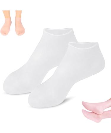 Women's Foot Spa Pedicure Silicone Socks Silicone Pedicure Socks Women Moisturising Gel Heel Socks Silicone Moisturising Socks Silicone Socks for Dry Cracked Feet