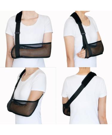 AWAVM Mesh Shoulder Sling Arm Brace For Torn Rotator Cuff Injury Arm Sling Shoulder Injury Sling for Arm Support Adjustable Shoulder Support For Shower Stabilizer For Elbow Wrist Thumb Injuries - Buy Online on GoSupps.com