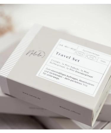 Nalula Travel Set - Ultimate Travel Essentials | Mini Kabuki Buffer & Blender for On-the-Go Beauty - Buy Online on GoSupps.com