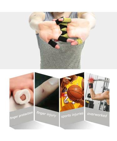 20 PCS Finger Sleeves Protectors - Sport Finger Splints & Thumb Brace Support for Pain Relief - Black & Skin Tone - Buy Online on GoSupps.com