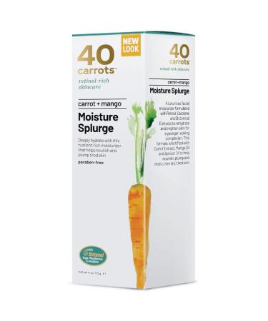40 Carrots Retinol Rich Face Moisturizer - Hydrating, Nourishing, and Brightening | Made in USA, Paraben & Cruelty Free | 4oz - Buy Online on GoSupps.com