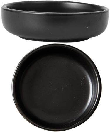 Zerodeko 4 Pcs Sauce Dish Vinegar Dish Ramekins Serving Dish Fruit Oriental Sauce Dishes Prep Bowls for Cooking Small Dessert Bowls Ceramic Dipping Dish Dip Bowls Olive Oil Fries re-usable 9X9X2.5CMx2pcs Blackx2pcs - Buy Online on GoSupps.com
