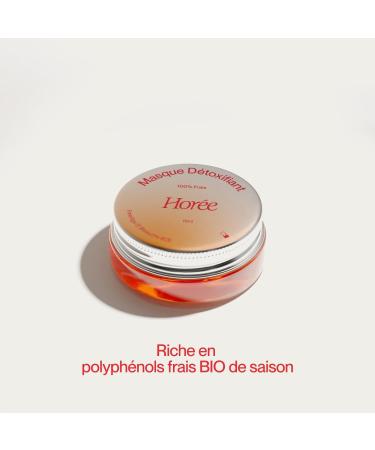 HOR E - Masque D toxifiant - Soins du Visage - Purifie & R quilibre - 100% Frais & d'Origine Naturelle - Vegan - Peaux Mixtes Grasses - 15 ml - Buy Online on GoSupps.com