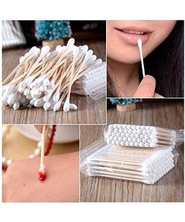 Bee & Flow 400 Pcs Bamboo Cleaning Sticks | Double-Head Wooden Cotton Buds for Makeup Ear Care & Wound Cleaning - Eco-Friendly & Durable - Buy Online on GoSupps.com
