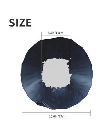 Night Sky Hot Air Balloon Printed Waterproof Shower Cap for Women - Universal Fit - Buy Online on GoSupps.com