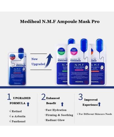 Mediheal Vita Tea Tree Madecassoside Collagen & NMF retinol moisturizing soothing and firming cloth masks from Korea 10 pieces 5 types of 2 pieces each - Buy Online on GoSupps.com