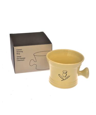 Apothecary Style Shaving Mug - Cream Porcelain | Fits Up to 100g Shaving Pucks | International Shipping Available - Buy Online on GoSupps.com