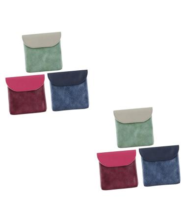 Gleavi mini money exchange 6 pieces of napkin storage bag for women practical owner for daily use Multifunction rack handbag PU multifunction period bag