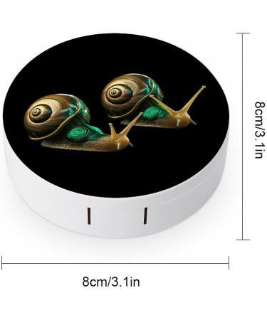 Best Snail Contact Lens Case with Mirror - Portable & Cute Travel Kit for Eye Contacts - Buy Online on GoSupps.com