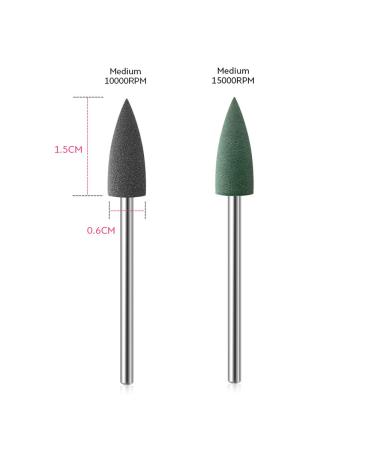 KADS 12X Silicone Nail Drill Bit 3/32 - Cuticle Clean File for Nail Art Manicure - Buy Online on GoSupps.com