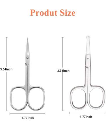 Small Scissors & Nose Hair Trimmers - 420 Stainless Steel Grooming Tools for Men & Women | Mustache Beard Eyebrow & Ear Hair Clippers - Buy Online on GoSupps.com