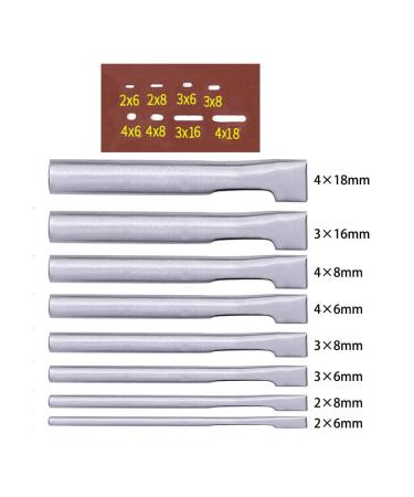 IRISFLY 8 Pcs Leather Oval Hole Punch Set - DIY Leather Craft Tool for Belt, Watch Band, and Leather Working - Buy Online on GoSupps.com