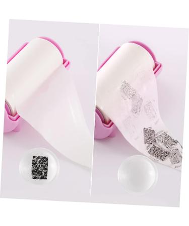 Nail Stamping Plates Stamping Nail Polish Manicures Tools Nail Art Stamper Nail Polish Stamp Kit Nail Art Accessories Clear Nail Stamper Nail Beauty Tools Tool Kit Cosmetic 11.5X6CM Pink - Buy Online on GoSupps.com