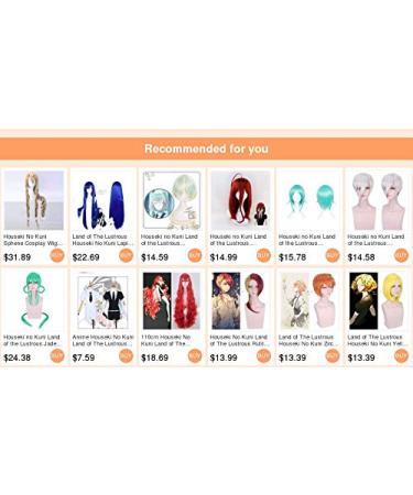 Shop 110cm Houseki No Kuni Padparadscha Red Wig Long Curly Wavy Cosplay Hair | Heat Resistant Synthetic + Free Wig Cap - Buy Online on GoSupps.com