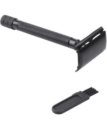 Shop YUMIN 2X Double Edge Safety Razor - Long Handle Classic Shaver in Black | Premium Manual Razor Holder for a Smooth Shave - Buy Online on GoSupps.com