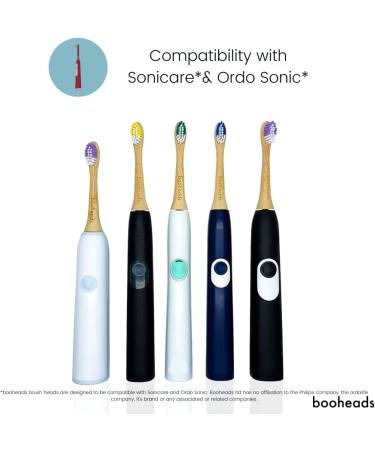 Charcoal Bamboo Electric Toothbrush Heads - Eco-Friendly & Biodegradable | Compatible with Sonicare - Buy Online on GoSupps.com