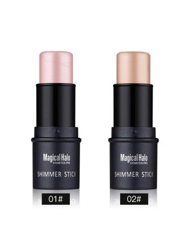 CHJUZI Bronzers 2 bright colours cream waterproof face powder