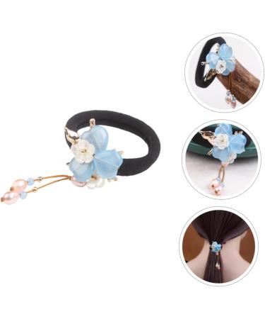 1pc Hair Rope Hanfu Hair Accessory Elastic Hair Bands Ponytail Holders Hair Scrunchies Hanfu Hair Tie Hair Elastics Hanfu Hair Jewelry Blue Tiara Copper Etc. Hair Ring Miss Petal - Buy Online on GoSupps.com