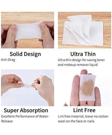 Mirea Cotton Pads Double-sided Cotton Piece Facial Cotton for Nail Art Skin Care (Thin section) - Buy Online on GoSupps.com