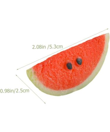 Alipis 4pcs Simulated Watermelon Slices Ornament Realistic Fruit Teaching Aid Pendant Student Fake Fruit Picture 1 5.30X2.50X2.50CM - Buy Online on GoSupps.com