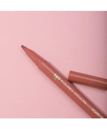 Young Vision Gourd-Shaped Precision Liquid Lipstick & Lipliner - Nude Matte Perfection | International Shipping Available - Buy Online on GoSupps.com