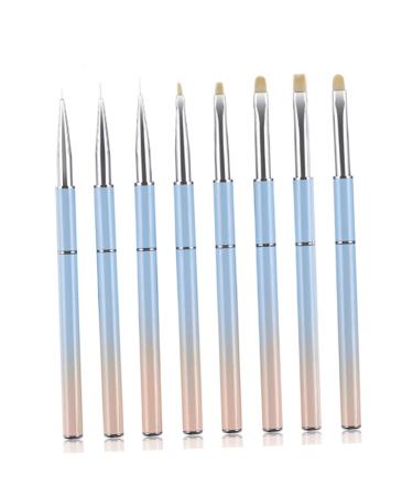 Mikinona Nail Art Brush Nail Art Pen Nail Art Liner Nail Flower Manicure Liner Draw Flowers Tool Size 6 As Shown