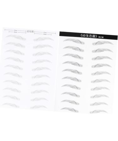 FOMIYES 6 Sheets Pairs Makeup Stickers Eyebrow Transfers Stickers Transfer Stickers 6d Bionic Cosmetic - Buy Online on GoSupps.com