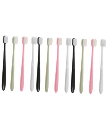 Angoily 12 pcs soft toothbrush actually travel toothbrush gift lide travel toothbrush set gums care toothbrush soft fur small toothbrush travel pp