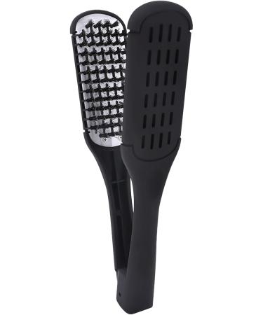 Hair straightener comb nonslip styling tool styling tool with clamp hairs Comfortable to hold hair straightener brush for daughter friend sister Doublesided hair straightening comb - Buy Online on GoSupps.com
