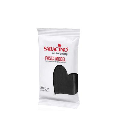 Saracino Sugar Paste Model Black Modelling Paste 250 g Gluten Free Made in Italy - Buy Online on GoSupps.com