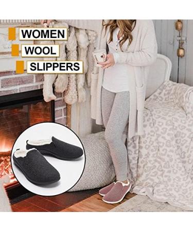QPGVBP Orthopedic Wool Winter Slippers for Diabetic Pregnant Women - Grey - Buy Online on GoSupps.com