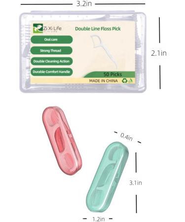 ZIXI Floss Picks - 120 Count Dental Floss with Portable Case | Travel-Friendly & Ideal for Home & Hotel Use - Buy Online on GoSupps.com