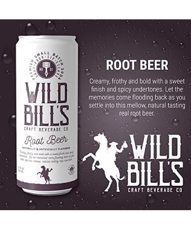 Wild Bill's Craft Soda Variety Pack - Vanilla Strawberry Orange Cream & Root Beer | Caffeine Free Pure Cane Sugar Gluten Free - 12 Pack Creamy Classics - Buy Online on GoSupps.com