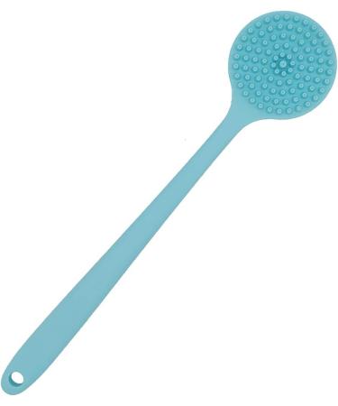 Shop DNC Silicone Back Scrubber for Shower - Soft Blue Bath Brush with Long Handle | Ideal for Comfortable Cleansing - Buy Online on GoSupps.com