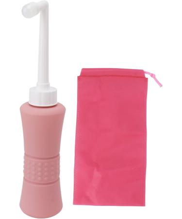 ZJchao Reusable Vaginal Shower - Manual Pressure Cleaning 500ml | Discharge-Proof Post-Birth Recovery Tool with Storage Bag - Pink - Buy Online on GoSupps.com