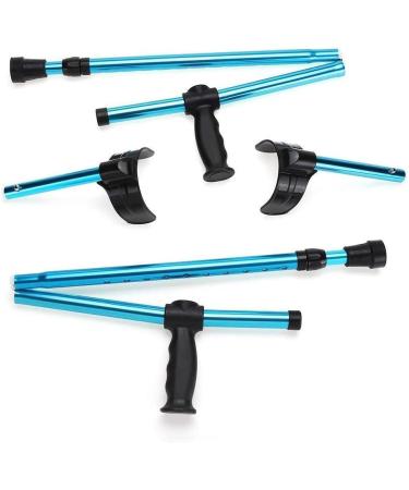 Forearm Crutches Adjustable Folding Cane Height Adjustable Forearm Crutches Lightweight Aluminum Elbow Support with Shock Absorbing Splightw - Buy Online on GoSupps.com