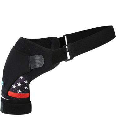Amagogo Shoulder Support with Pressure Cushion - Compression Cuff & Sleeve Wrap for Training - Black Shoulder Care Belt - Buy Online on GoSupps.com