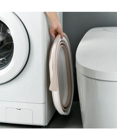 ecaqlin 1 Pcs Khaki Outdoor Cleaning Plastic Bucket Clothing Storage Bucket Debris Sorting Accessories - Buy Online on GoSupps.com