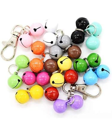 30 Pack Pet Cat Collar Bells - Strong and Loud Dog Training Bells - Colourful Charm Bells for Collars - Necklace Pendant in Candy Colors - Buy Online on GoSupps.com