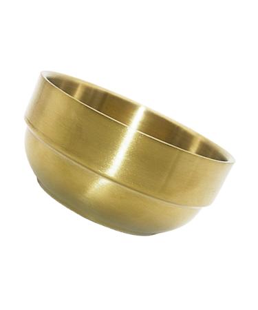 1 Piece 304 Shaving Foam Bowl Tool Man Mixing Stainless Steel 304 Golden Bowl