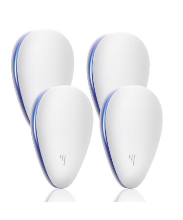 Ultrasonic Pest Repeller Electronic Mouse Repellent Plug in Pest Control Powerful Repelling Mice Rats Mosquitoes Spiders Cockroach Flies(4 Packs) White